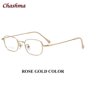 Chashma Ultra Light Titanium Retro Frame Women Prescription Glasses Men High Degree Optical Eyewear Spectacles Super Quality