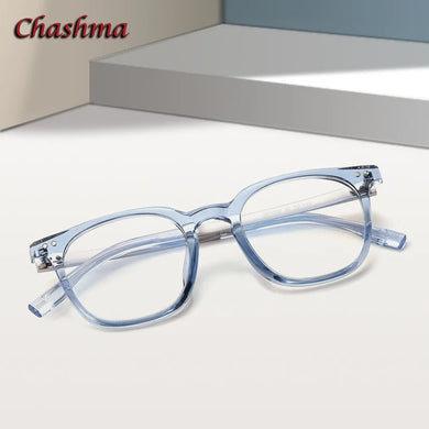 Chashma Women Acetate Prescription Glasses Frame Men Optical Eyewear Spectacles  Transparent Blue Eyeglasses