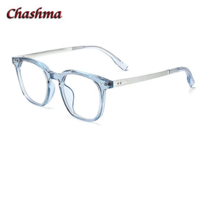 Chashma Women Acetate Prescription Glasses Frame Men Optical Eyewear Spectacles  Transparent Blue Eyeglasses