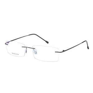 Chashma Women and Men Prescription Spectacles Light Rimless Optical Glasses Frame with Clear Lenses