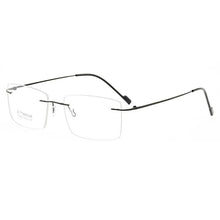 Load image into Gallery viewer, Chashma Women and Men Prescription Spectacles Light Rimless Optical Glasses Frame with Clear Lenses