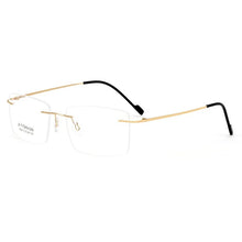 Load image into Gallery viewer, Chashma Women and Men Prescription Spectacles Light Rimless Optical Glasses Frame with Clear Lenses