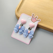 Carica l&#39;immagine nel visualizzatore di Gallery, Children Cartoon Acrylic Ear Clips No Ear Hole Jewelry Princess Girl Earrings Fashionable Baby Girl Clips