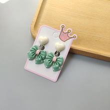 Carica l&#39;immagine nel visualizzatore di Gallery, Children Cartoon Acrylic Ear Clips No Ear Hole Jewelry Princess Girl Earrings Fashionable Baby Girl Clips