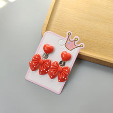 Carica l&#39;immagine nel visualizzatore di Gallery, Children Cartoon Acrylic Ear Clips No Ear Hole Jewelry Princess Girl Earrings Fashionable Baby Girl Clips