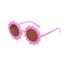 Load image into Gallery viewer, Children Cartoon Daisy Sunglasses Sunflower Baby Glasses Fashionable Flower Ring Sunscreen Sun Eyeglasses Kids Sunglasses