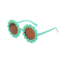 Load image into Gallery viewer, Children Cartoon Daisy Sunglasses Sunflower Baby Glasses Fashionable Flower Ring Sunscreen Sun Eyeglasses Kids Sunglasses
