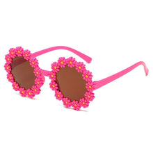 Load image into Gallery viewer, Children Cartoon Daisy Sunglasses Sunflower Baby Glasses Fashionable Flower Ring Sunscreen Sun Eyeglasses Kids Sunglasses