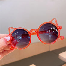 Load image into Gallery viewer, Children Cute Sunglasses Girls Boys Summer Cat Ears Animal Cartoon Sun Glasses Lovely Vintage Eyewear UV Protection Goggles