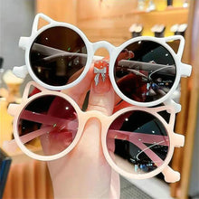 Load image into Gallery viewer, Children Cute Sunglasses Girls Boys Summer Cat Ears Animal Cartoon Sun Glasses Lovely Vintage Eyewear UV Protection Goggles