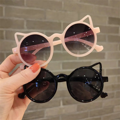 Children Cute Sunglasses Girls Boys Summer Cat Ears Animal Cartoon Sun Glasses Lovely Vintage Eyewear UV Protection Goggles