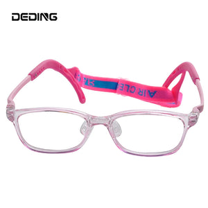 Children Eyeglasses Frame 43MM Ultra-light TR90 Glasses Frame w/ Silicon Nose pads ,Memory Temple  For Boys Girls