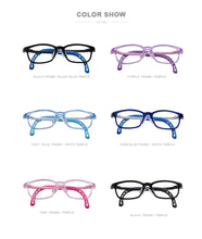 Load image into Gallery viewer, Children Eyeglasses Frame 43MM Ultra-light TR90 Glasses Frame w/ Silicon Nose pads ,Memory Temple  For Boys Girls