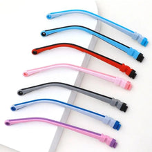 Load image into Gallery viewer, Children Silicone Glasses Legs Multi-color Anti-Slip Snap-on Eyeglasses Arm Replacement Color Silicone Glasses Legs Accessories