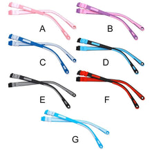 Load image into Gallery viewer, Children Silicone Glasses Legs Multi-color Anti-Slip Snap-on Eyeglasses Arm Replacement Color Silicone Glasses Legs Accessories