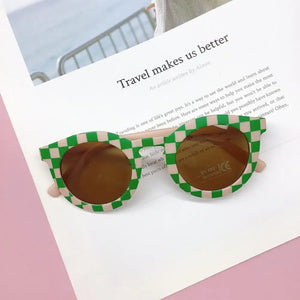 Children's Sunglasses Girl Baby Boy Cute Summer Round Frame Small Sunglasses Children's Glasses Steampunk Bee Kids Sunglasses