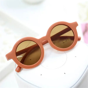 Children's Sunglasses Girl Baby Boy Cute Summer Round Frame Small Sunglasses Children's Glasses Steampunk Bee Kids Sunglasses