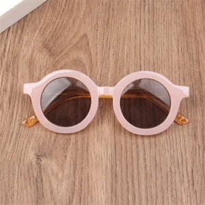 Children's Sunglasses Girl Baby Boy Cute Summer Round Frame Small Sunglasses Children's Glasses Steampunk Bee Kids Sunglasses