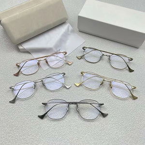 Chinese Brand Original Titanium Luxury Glasses Frames Pure   Classical Oval Glasses Men Prescription Eyewear