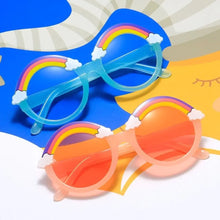 Carica l&#39;immagine nel visualizzatore di Gallery, Circular Frame Kids Rainbow Sunglasses Cartoon Sun Protection Outdoor Children Sun Glasses UV400 Eyewear for Boys Girls