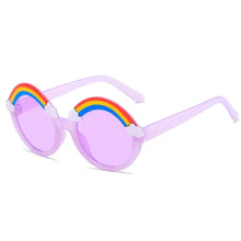 Carica l&#39;immagine nel visualizzatore di Gallery, Circular Frame Kids Rainbow Sunglasses Cartoon Sun Protection Outdoor Children Sun Glasses UV400 Eyewear for Boys Girls