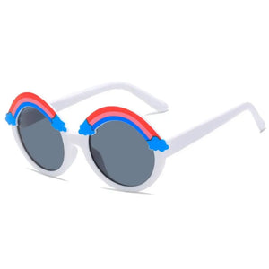 Circular Frame Kids Rainbow Sunglasses Cartoon Sun Protection Outdoor Children Sun Glasses UV400 Eyewear for Boys Girls