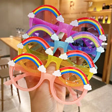 Carica l&#39;immagine nel visualizzatore di Gallery, Circular Frame Kids Rainbow Sunglasses Cartoon Sun Protection Outdoor Children Sun Glasses UV400 Eyewear for Boys Girls