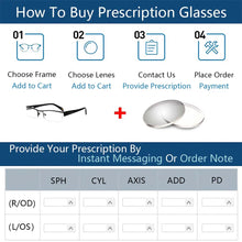 Load image into Gallery viewer, Classic Design Half Frame Men Stainless Steel Eyeglasses Optical Frames With Spring Hinge SM4018