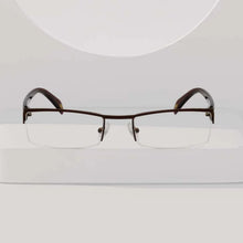 Load image into Gallery viewer, Classic Design Half Frame Men Stainless Steel Eyeglasses Optical Frames With Spring Hinge SM4018