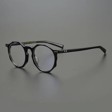 Classic  Polygonal Eyewear Frame Men's   Handmade Acetic Acid Optical Glasses Women's Myopia Reading Eyeglass