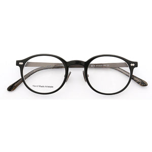 Classic Round Glasses Frames for Women Optical Eyeglasses Frames Men Full Rim Brown Prescription Eyewear Lightweight Spectacles