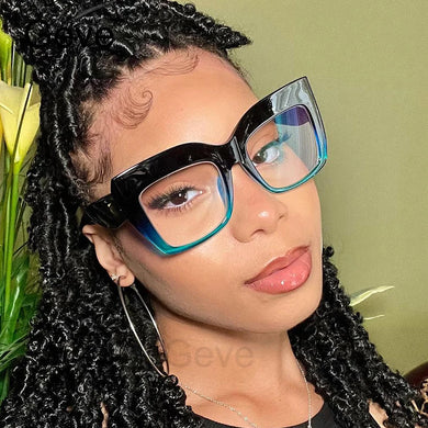 Classic Square Glasses Frame Spectacle Frames Women Oversized Optical Blue Light Glasses Vintage Clear Lens Spectacle Frame