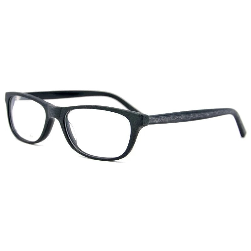 Classic Women Optical Eyeglass frames Men Square Glasses Frame Prescription Eyewear Full Rim Imitation Wood Spectacles Rectangle