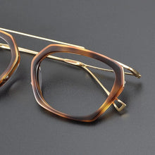Load image into Gallery viewer, Classical Pure Titanium Square Eyeglasses Frames Black Optical Men glasses Prescription Designer Brand Polygon Eyewear
