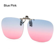 Load image into Gallery viewer, Clip-On Polarized Sunglasses Convenient Flip-up Metal Clip Sun Glasses for Prescription Glasses Rimless Polygonal Shades Unisex