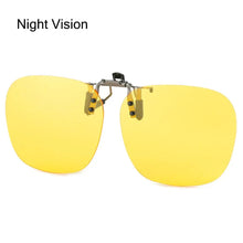 Load image into Gallery viewer, Clip-On Polarized Sunglasses Convenient Flip-up Metal Clip Sun Glasses for Prescription Glasses Rimless Polygonal Shades Unisex