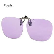 Load image into Gallery viewer, Clip-On Polarized Sunglasses Convenient Flip-up Metal Clip Sun Glasses for Prescription Glasses Rimless Polygonal Shades Unisex