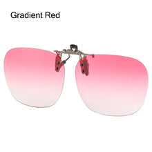 Load image into Gallery viewer, Clip-On Polarized Sunglasses Convenient Flip-up Metal Clip Sun Glasses for Prescription Glasses Rimless Polygonal Shades Unisex