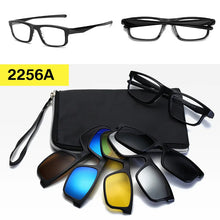 Carica l&#39;immagine nel visualizzatore di Gallery, Clip on Sunglasses 5+1 Magnetic Polarized Sun Glasses for Men Driving Fishing  Shades for Women Travel Beach Summer Glass
