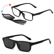Carica l&#39;immagine nel visualizzatore di Gallery, Clip on Sunglasses 5+1 Magnetic Polarized Sun Glasses for Men Driving Fishing  Shades for Women Travel Beach Summer Glass