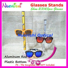 Load image into Gallery viewer, Color Aluminum Alloy Eyewear Glasses Sunglass Store On Counter Display Shelf Rack Stand Show 5pcs eyeglass CK420-5 Free Shipping