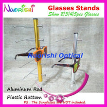 Load image into Gallery viewer, Color Aluminum Alloy Eyewear Glasses Sunglass Store On Counter Display Shelf Rack Stand Show 5pcs eyeglass CK420-5 Free Shipping