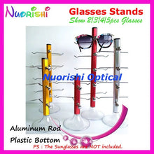 Load image into Gallery viewer, Color Aluminum Alloy Eyewear Glasses Sunglass Store On Counter Display Shelf Rack Stand Show 5pcs eyeglass CK420-5 Free Shipping