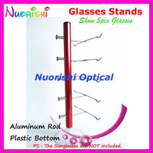 Load image into Gallery viewer, Color Aluminum Alloy Eyewear Glasses Sunglass Store On Counter Display Shelf Rack Stand Show 5pcs eyeglass CK420-5 Free Shipping