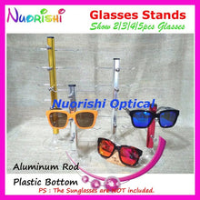 Load image into Gallery viewer, Color Aluminum Alloy Eyewear Glasses Sunglass Store On Counter Display Shelf Rack Stand Show 5pcs eyeglass CK420-5 Free Shipping