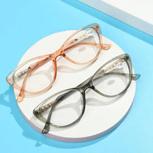 Load image into Gallery viewer, Color Computer Goggles Diopter +1.0~+4.0 Cat Eye Reading Glasses Hyperopia Glasses HD Gradient Presbyopic Eyeglasses