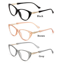 Load image into Gallery viewer, Color Computer Goggles Diopter +1.0~+4.0 Cat Eye Reading Glasses Hyperopia Glasses HD Gradient Presbyopic Eyeglasses