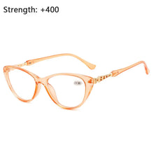 Load image into Gallery viewer, Color Computer Goggles Diopter +1.0~+4.0 Cat Eye Reading Glasses Hyperopia Glasses HD Gradient Presbyopic Eyeglasses