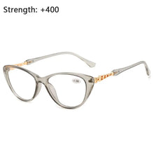 Load image into Gallery viewer, Color Computer Goggles Diopter +1.0~+4.0 Cat Eye Reading Glasses Hyperopia Glasses HD Gradient Presbyopic Eyeglasses