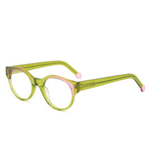 Load image into Gallery viewer, Colorful Transparent Acetate Eyeglasses Women Oval Handmade Trend Glasses Frames Optical Prescription Spectacles VA6503